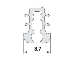 Kermi IBIZA 2000 Joint d&rsquo;étanchéité vertical (2534101)