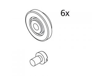 Kermi IBIZA 2000 Roulettes en haut (2533580)