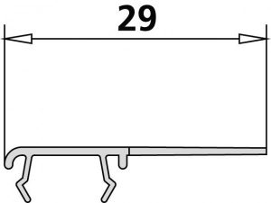 Kermi LIGA Joint d&rsquo;étanchéité vertical (2534974)