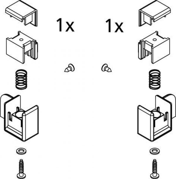 Kermi LIGA Roulettes / système de décrochage (2534908)