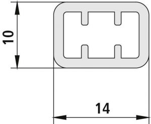 Kermi LIGA Tuyau Argent mat brillant