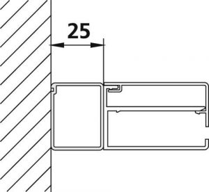 Kermi NICA Profilé d&rsquo;élargissement Gris Brillant