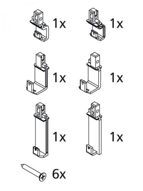 Kermi NOVA 2000 Crochets de guidage (2533859)
