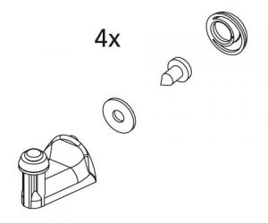 Kermi NOVA 2000 Crochets de guidage (2533894)