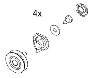 Kermi NOVA 2000 Fixations / roulettes (2533893)