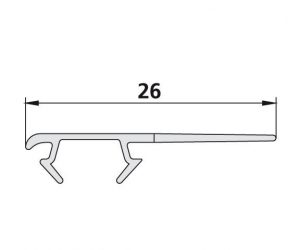 Kermi NOVA 2000 Joint d&rsquo;étanchéité vertical (6000348)