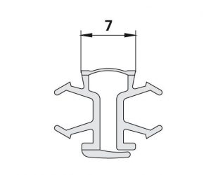 Kermi NOVA 2000 Profilé de charnière vertical (2282860)