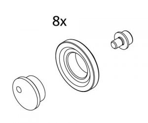 Kermi NOVA 2000 Roulettes en haut (2533577)
