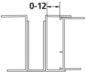 Kermi NOVA 2000 Système de douche en ligne Argent mat brillant