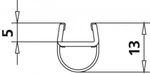 Kermi PASA / PASA XP Joint d&rsquo;étanchéité vertical (6031696)