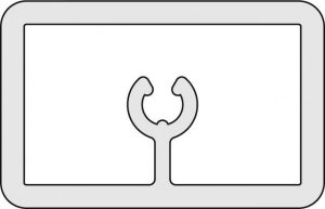 Kermi TUSCA Tuyau Gris Brillant