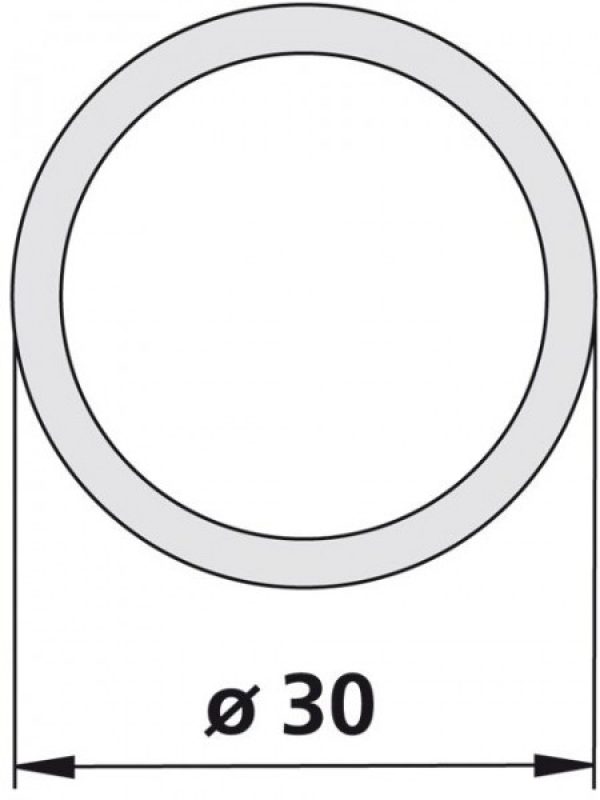 Kermi VARIO 2000 Barre de stabilisation plafond Blanc