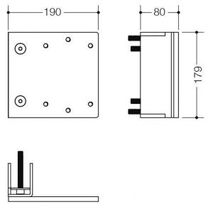 Kit complémentaire pour barre d&rsquo;appui relevable Hewi S 50 S50.02.00020
