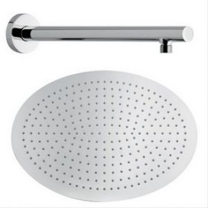 Kit tête de douche mural à encastrer ovale L=350mm 360x230mm