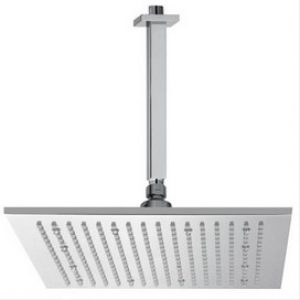 Kit tête de douche mural à suspendre carrée L=300mm 300x300mm à LEDs