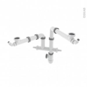 Kit Vidage Universel Pour Evier Connectic 2 Bacs