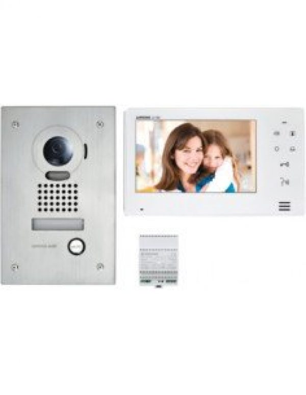 Kit video couleur AIPHONE grand angle anti-vandales encastre JOS1F