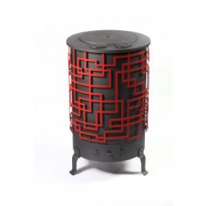 Poêle à bois D’HOME Rectangle à partir de 10kW DEOM TURBO