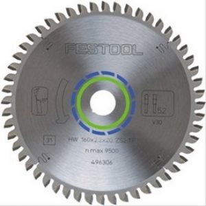 Lame de scie spéciale 52 dents D=160 d=20 B=2,2