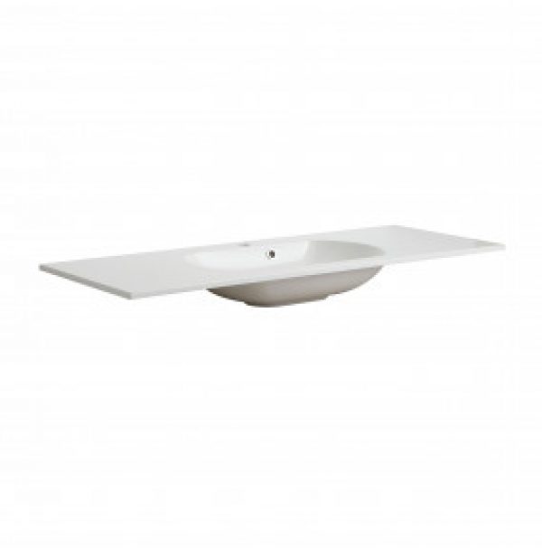 LAVABO  CONSOLE MODERNE 120 CM EN RÉSINE ELISA VASQUE UNIQUE