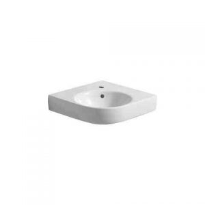 Lavabo d&rsquo;Angle Geberit Renova Compact 695x155x615mm Blanc