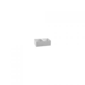 Lavabo De Service Geberit Publica Sans Trou Trop-Plein 2 Bassins 900x250x560mm Blanc