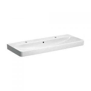 Lavabo Double Geberit Smyle Square 1200x165x480mm Blanc