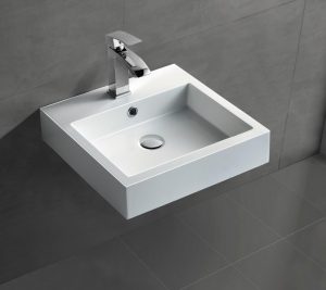 Lavabo à poser ou à suspendre BS6050 – 45 x 45 x 12,5cm