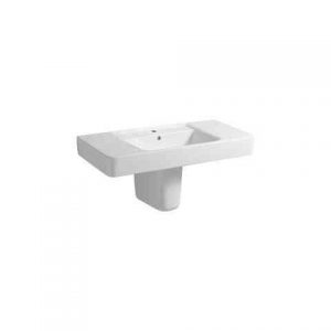 Lavabo Sur Meuble Geberit Renova Plan Avec Plan De Toilette Des Deux Côtés 1000x195x480mm Blanc