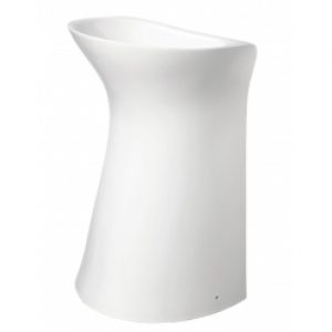 Lavabo sur pied rond design blanc