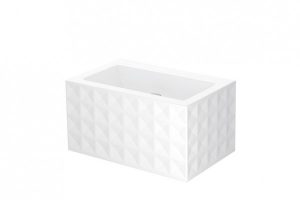 Lavabo Suspendu Bette Loft Ornament 4 rangs sans trou de robinet