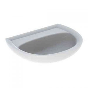 Lavabo Suspendu Geberit Renova Sans Trou D&rsquo;Aération 600x195x490mm Blanc