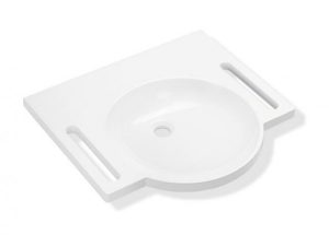Lavabo Suspendu Hewi 600 mm Blanc Alpin