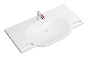 Lavabo Suspendu Hewi avec robinet 1000 mm