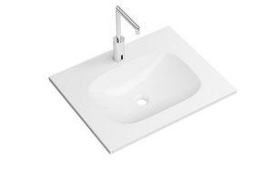 Lavabo Suspendu Hewi avec robinet 658 mm Blanc Alpin 950.19.035