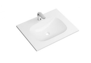 Lavabo Suspendu Hewi avec robinet 658 mm Blanc Alpin 950.19.041