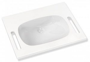 Lavabo Suspendu Hewi System M 40 650 mm Blanc Alpin