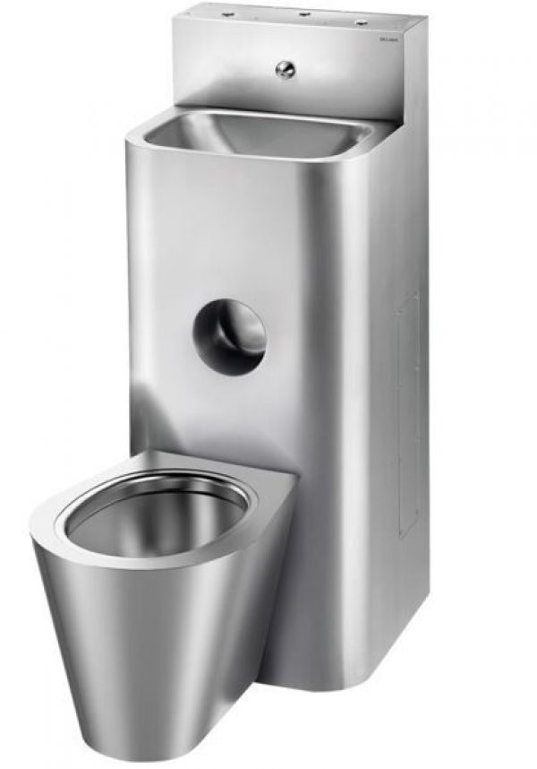 Lavabo WC Delabie Combi KOMPACT à poser au sol 161800