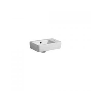 Lave Main Rectangulaire Geberit Renova Compact 1 Trou 150x250mm Blanc