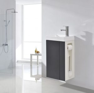 Lave-mains pour WC ou petite salle de bain Compact 400  – anthracite