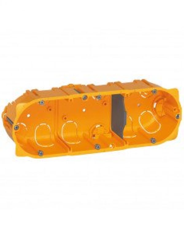 LEGRAND – Boîte BATIBOX pour cloisons sèches 3 postes 40mm – 080043