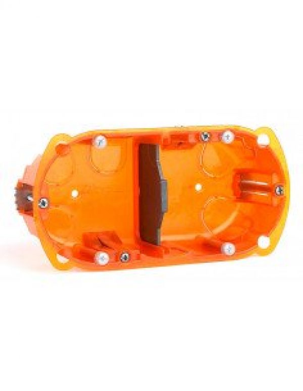 LEGRAND – Boîte d’encastrement multi-matériaux 2 postes 40mm – 080102