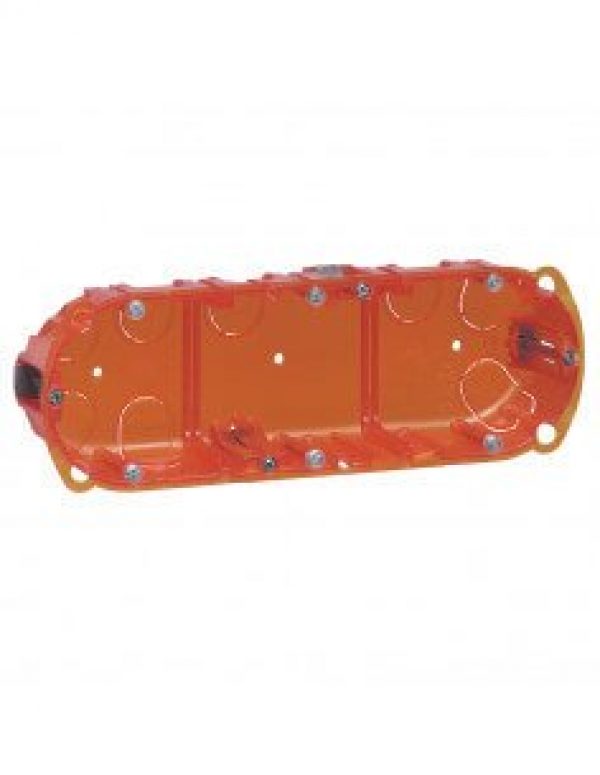 LEGRAND – Boîte d’encastrement multi-matériaux 3 postes 40mm – 080103