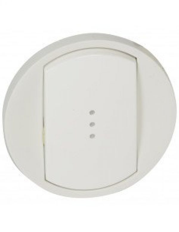 LEGRAND – Enjoliveur N1 Va-et-vient 10A blanc à voyant – 068003