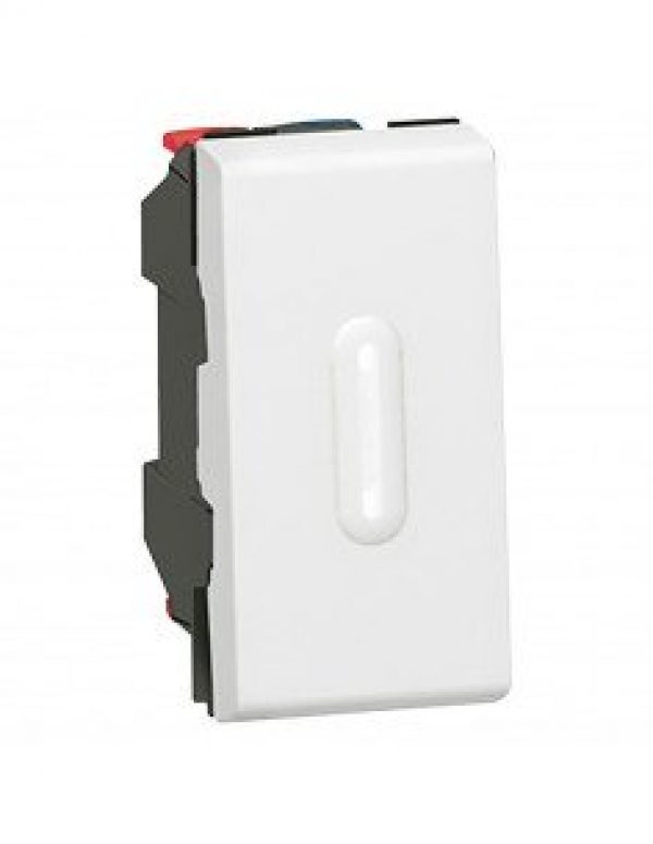 LEGRAND – Poussoir inverseur à voyant 6A 1 module MOSAIC – 077032