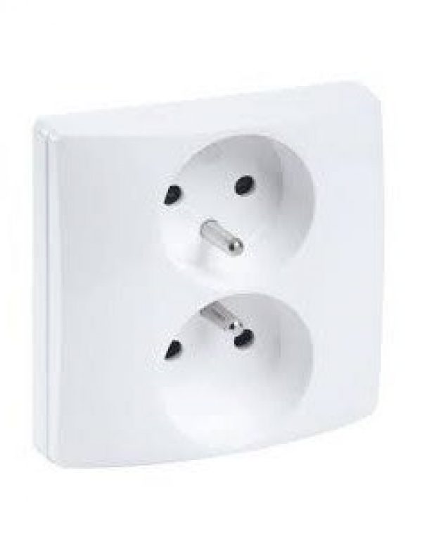 LEGRAND – Prise 2x2P+T verticale NILOÉ – 16A – compacte – bornes…