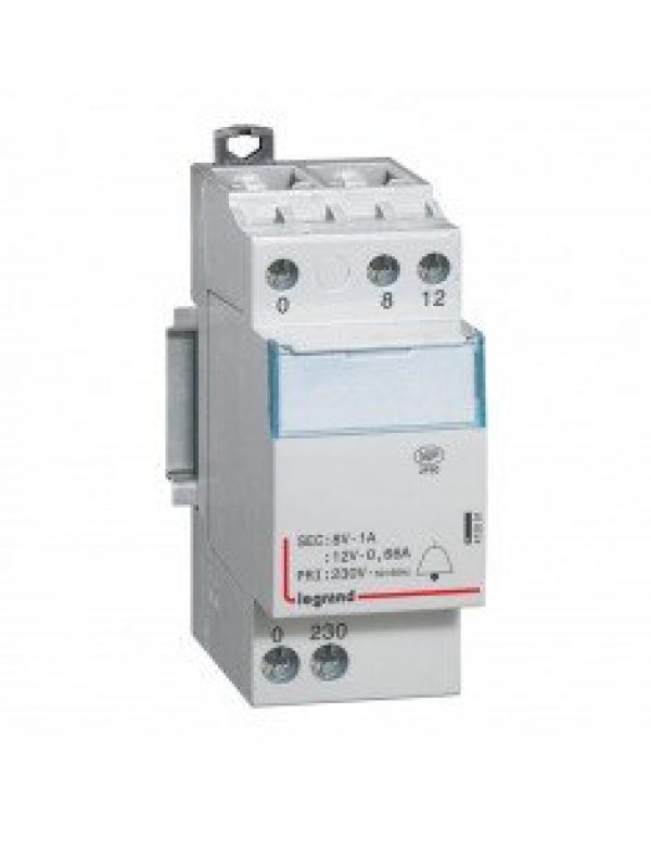 LEGRAND – Transformateur pour sonnerie – 230 V / 12-8 V – 8 VA – 2…