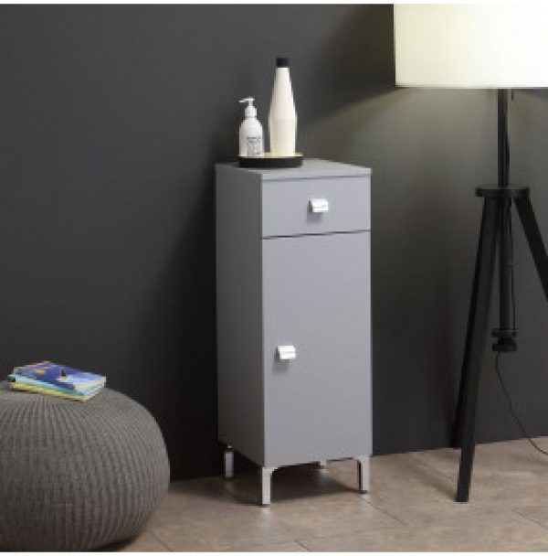 ÉLÉMENT DE SOL CM 31,5 H.88 AVEC PORTE ET TIROIR EN GRIS PASTEL EASY