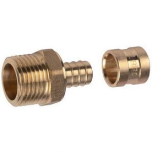 Lot de 10 Raccord PER Glissement Ø12  M1/2 »(15/21)