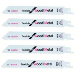 Lot De 5 Lames De Scie Sabre Bosch Pro S922Hf Bois Metal